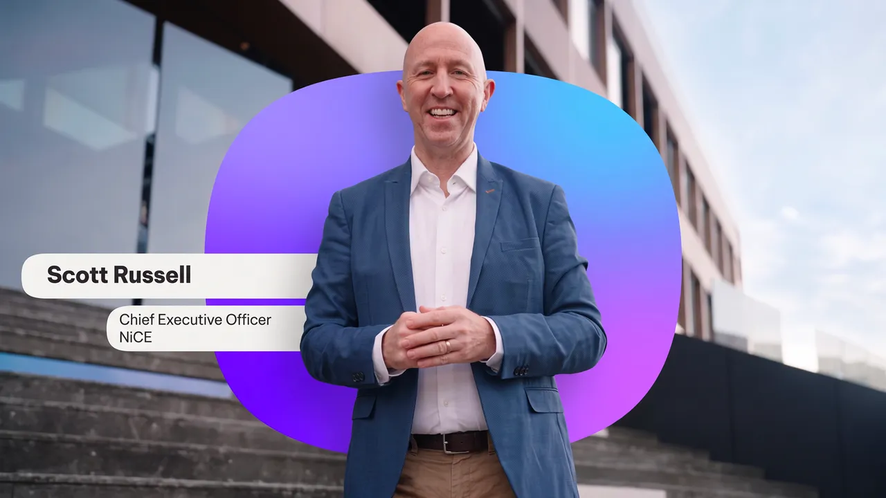 Video still: Scott Russell, CEO of NiCE
